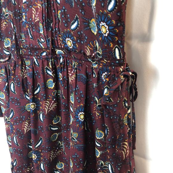 Suzanne Betro Floral Bell Sleeves Boho Dress Size Medium - Picture 6 of 15
